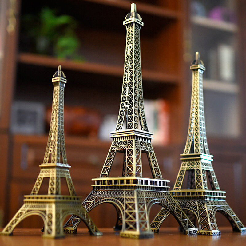 埃菲爾鐵塔擺件模型家居房間客廳創意裝飾品生日禮物巴黎小工藝品