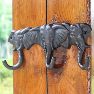 歐式創意個性鑰匙掛鉤立體壁飾壁掛大象裝飾掛鉤門后衣帽鉤掛衣鉤
