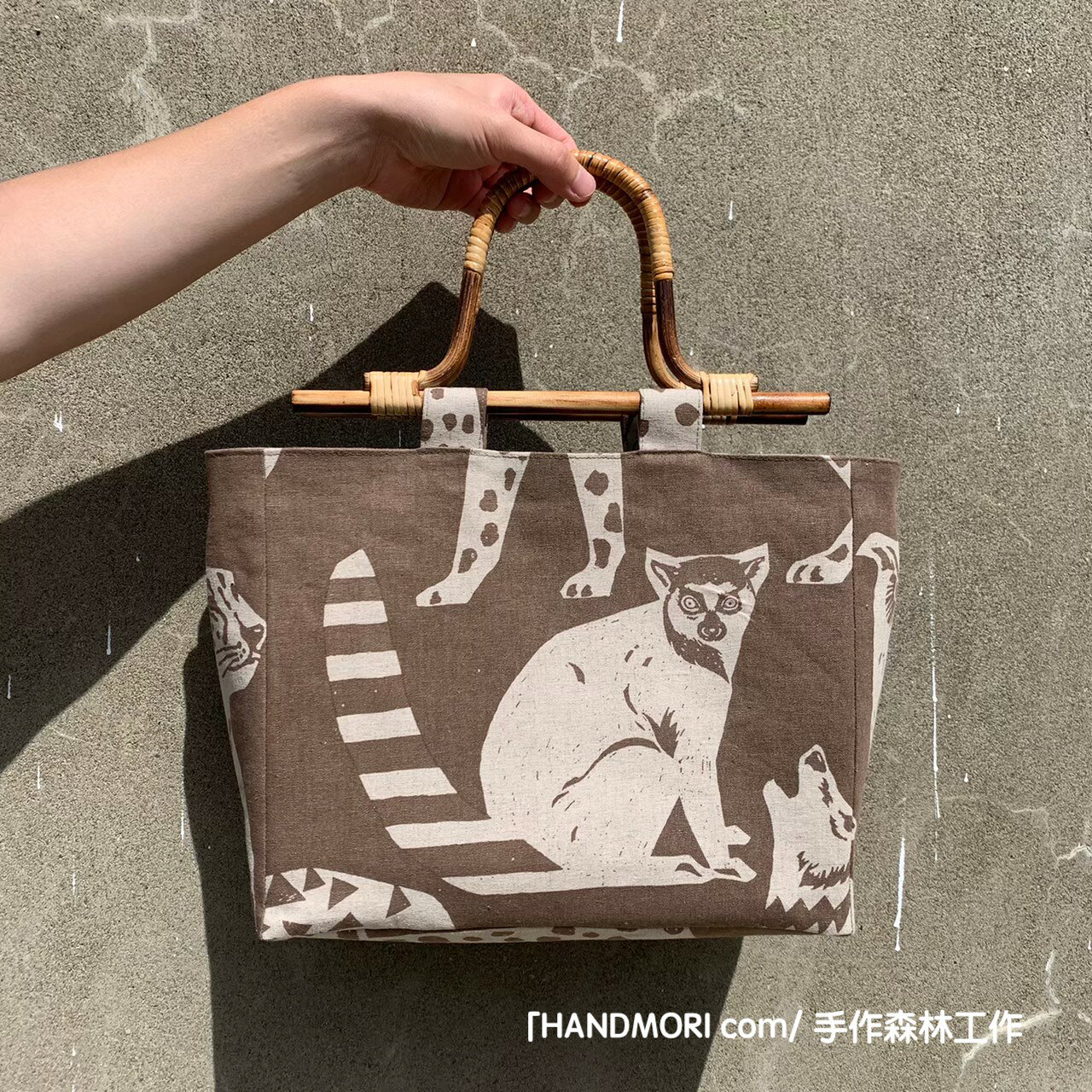 手作森林 品牌原寸紙型- 影音教學 木頭提把方包 手提包 方包 3