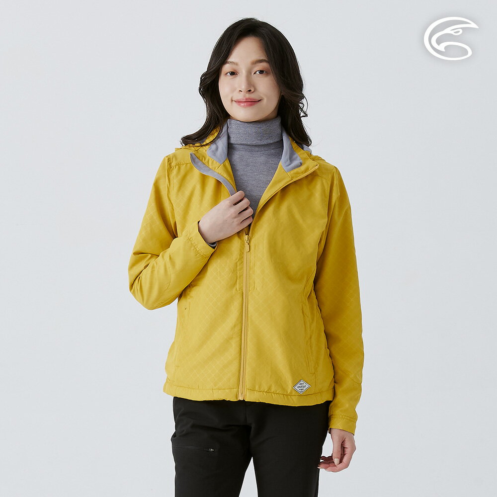 ADISI 女天鵝絨超撥水抗風保暖可拆帽外套 AJ2421075 (S-2XL)｜防潑水 防風 磨毛 快乾