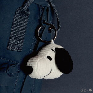 【築實精選】BON TON TOYS × Snoopy史努比燈芯絨鑰匙圈-奶油 4.5cm