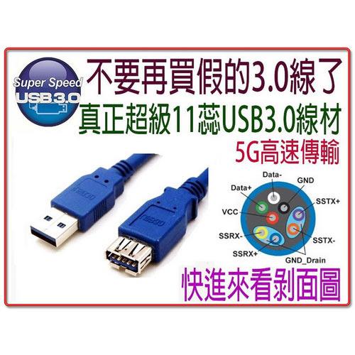 i-wiz USB 3.0 A公-A母高速傳輸延長線 1.8米