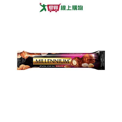 Millennium黃金全榛果牛奶夾心黑巧克力棒【愛買】