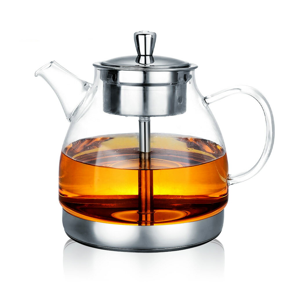 電磁爐蒸茶壺家用燒水煮茶壺加厚大容量玻璃煮茶器蒸茶壺蒸汽套裝