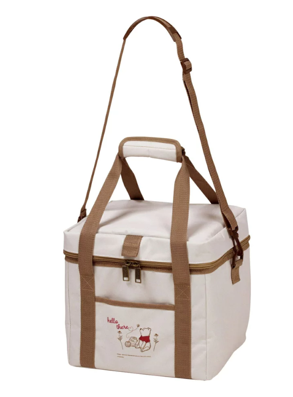 CAPTAIN STAG 鹿牌 MA-4629 小熊維尼 聯名款 可折疊 保冷袋 保冷包 15L 肩背 手提 日本代購