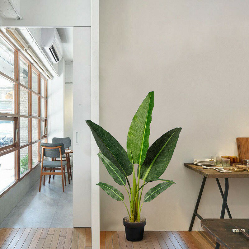 【工廠直銷】居家裝飾假天堂鳥綠植盆栽 仿真植物 假樹 假芭蕉樹 假鶴望蘭人造植物