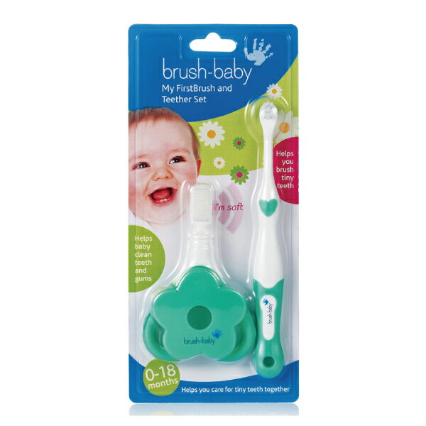英國 brush-baby 第一套乳齒潔牙組