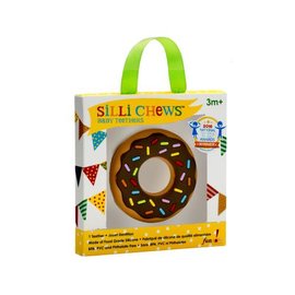 美國 Silli Chews 巧克力甜甜圈咬牙器/固齒器 SC-9【紫貝殼】