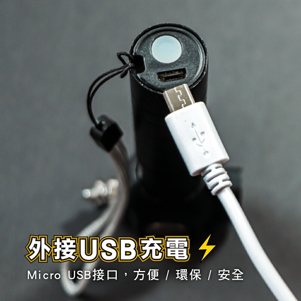 【KINYO】迷你安全鎚手電筒 (LED) 充電式 三段式光源 安全切割器 玻璃擊破 ｜車用 露營 2