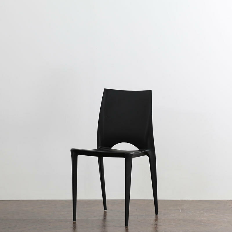 北歐貝里尼椅戶外椅 塑料餐椅時尚簡約創意塑料椅子咖啡廳洽談椅