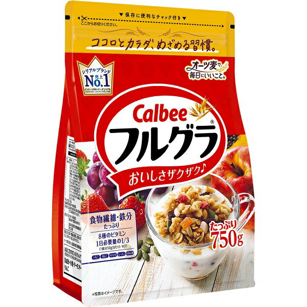 【江戶物語】 calbee 卡樂比 富果樂 綜合水果麥片 750g 早餐 穀物 麥片 食物纖維 日本原裝 日本進口