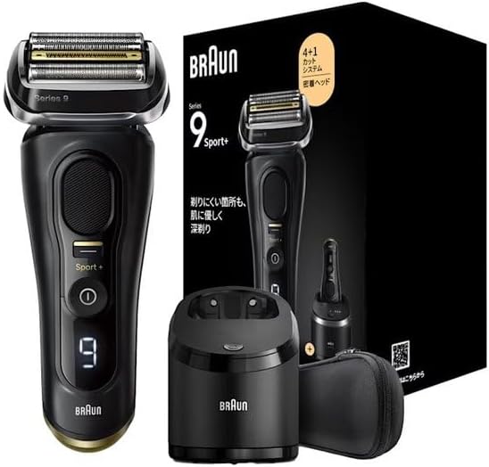Braun 博朗 Series 9 Sport+ 9350cc 電動刮鬍刀 5in1自動酒精清洗器 男士刮鬍刀 黑色