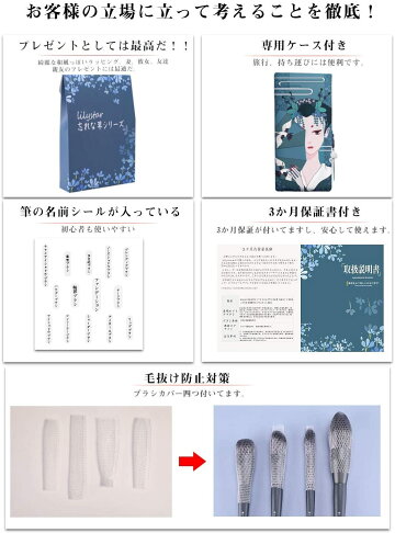 【日本代購】 Lilystar 化妝刷14支套裝不硬不柔軟附帶日式化妝包便攜專業規格適用於敏感肌膚 - 深藍 5