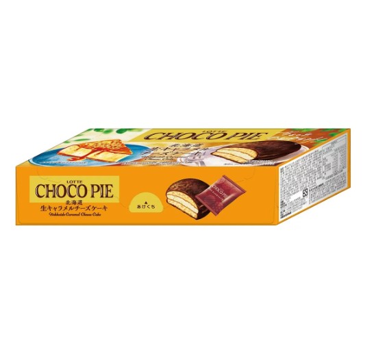 【現貨】樂天 巧克力派 北海道生焦糖乳酪蛋糕風味 30公克 X 6入 X 5盒
