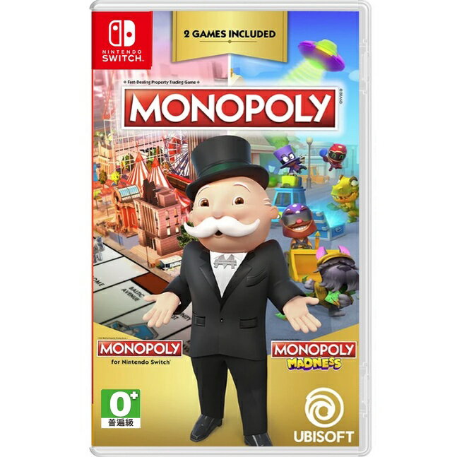 【AS電玩】 NS Switch MONOPOLY 地產大亨1+瘋樂 合輯 (類似 大富翁 玩法) -中英文版