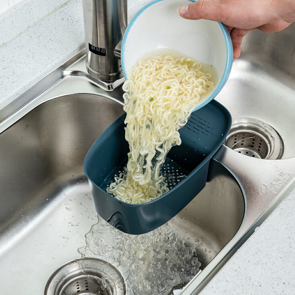 廚房水槽瀝水籃殘余垃圾過濾籃洗碗池過濾剩菜湯濾干水籃掛籃置物