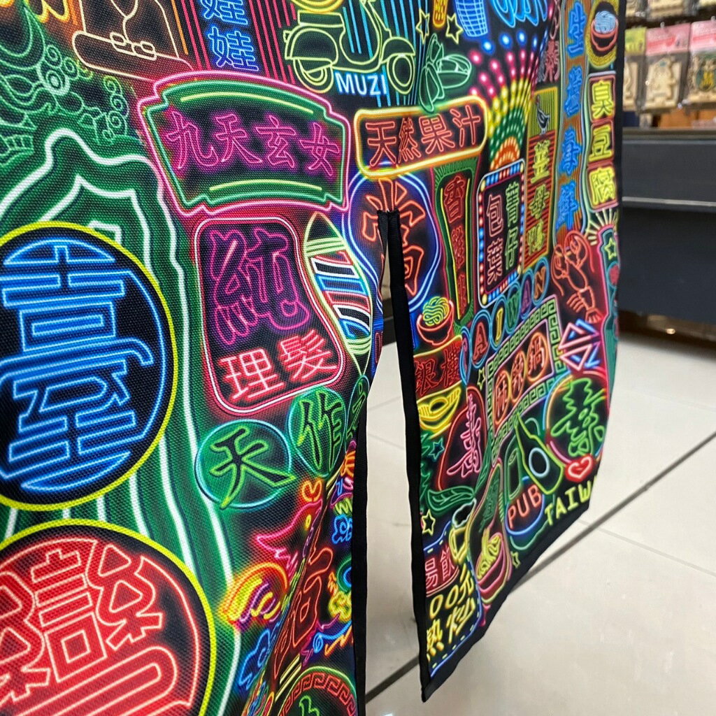 寶島霓虹短門簾 台灣紀念 復古 短門簾 雙開門簾 木子創意 TR台灣鐵道 2