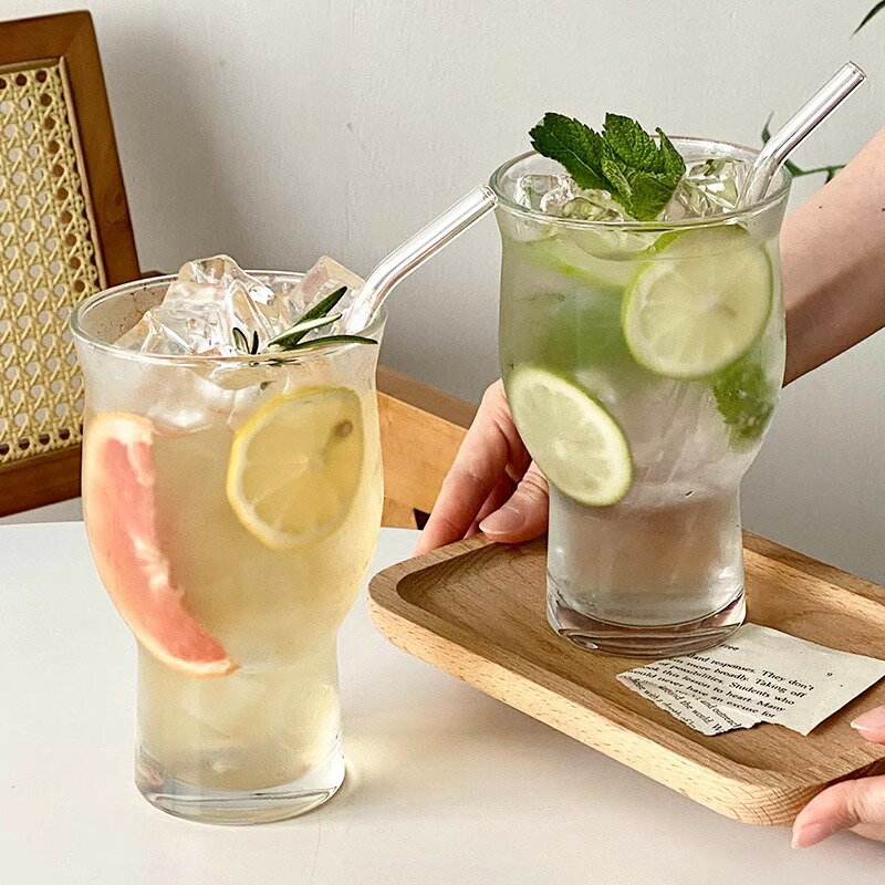 Vietri Mare玻璃杯復古寬口美式咖啡杯大容量飲料杯水杯子丨伊馮