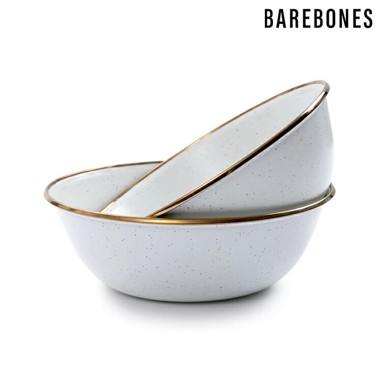 【兩入一組】Barebones CKW-390 琺瑯碗組 Enamel Bowl (6") 蛋殼白 / 城市綠洲 (湯碗、飯碗、餐具、備料碗)