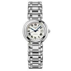 LONGINES 浪琴 L81114716 優雅羅馬新月機械腕錶/白面26.5mm