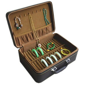 手鐲盒多位大容量家用珠寶戒指收納展示包箱便攜首飾盒子