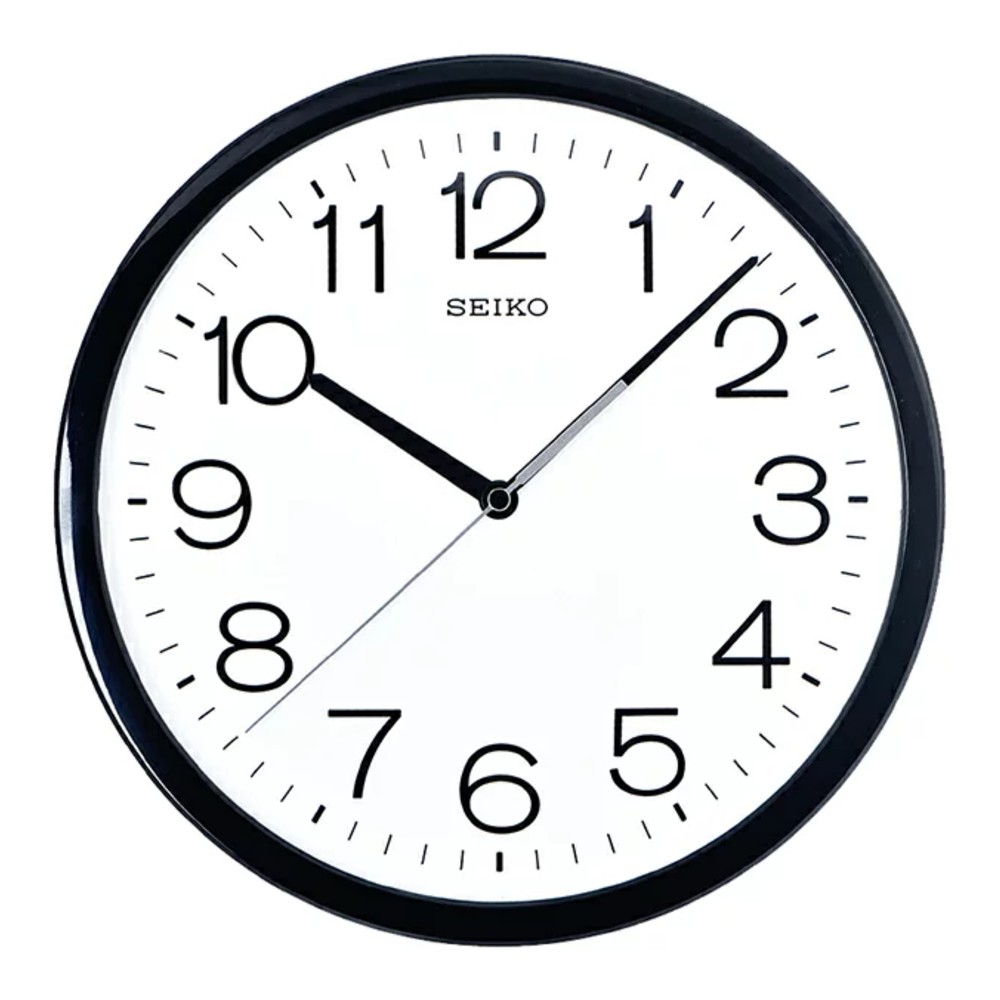 seiko SK037 精工鐘 (QXA847K) 北歐風時尚簡約掛鐘 黑 31.1cm｜樂天全館特惠中★指定刷卡回饋10%
