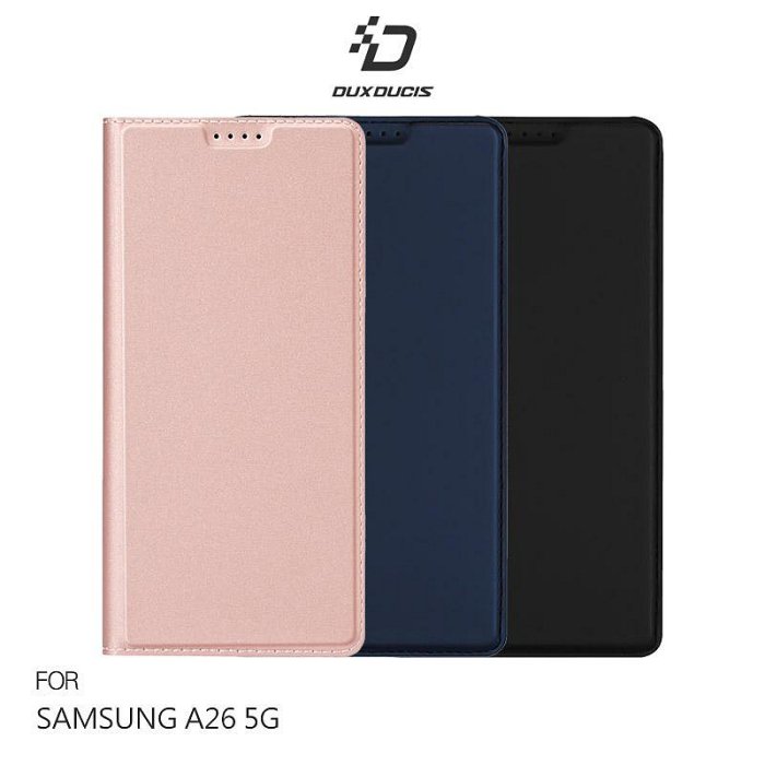 DUX DUCIS SAMSUNG 三星 Galaxy A26 5G SKIN Pro 皮套 側翻皮套 插卡 可立 保護套