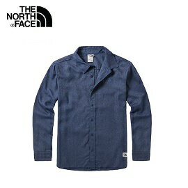 [ THE NORTH FACE ] 男 仿單寧休閒柔軟襯衫 深藍 / NF0A46GEN4L