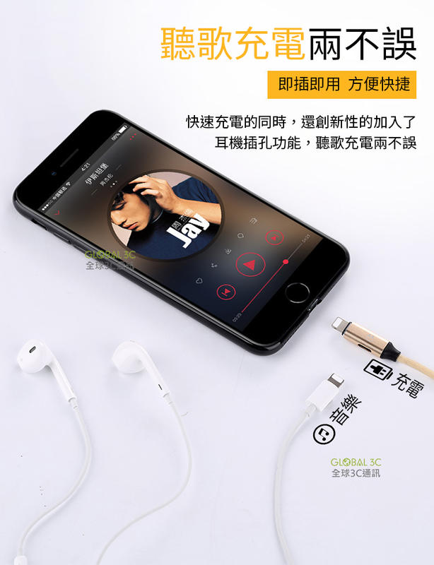 iPhone 三合一 充電 聽歌 傳輸 耳機轉接線 XS MAX XR 充電 傳輸 通話 線控 24bit高音質