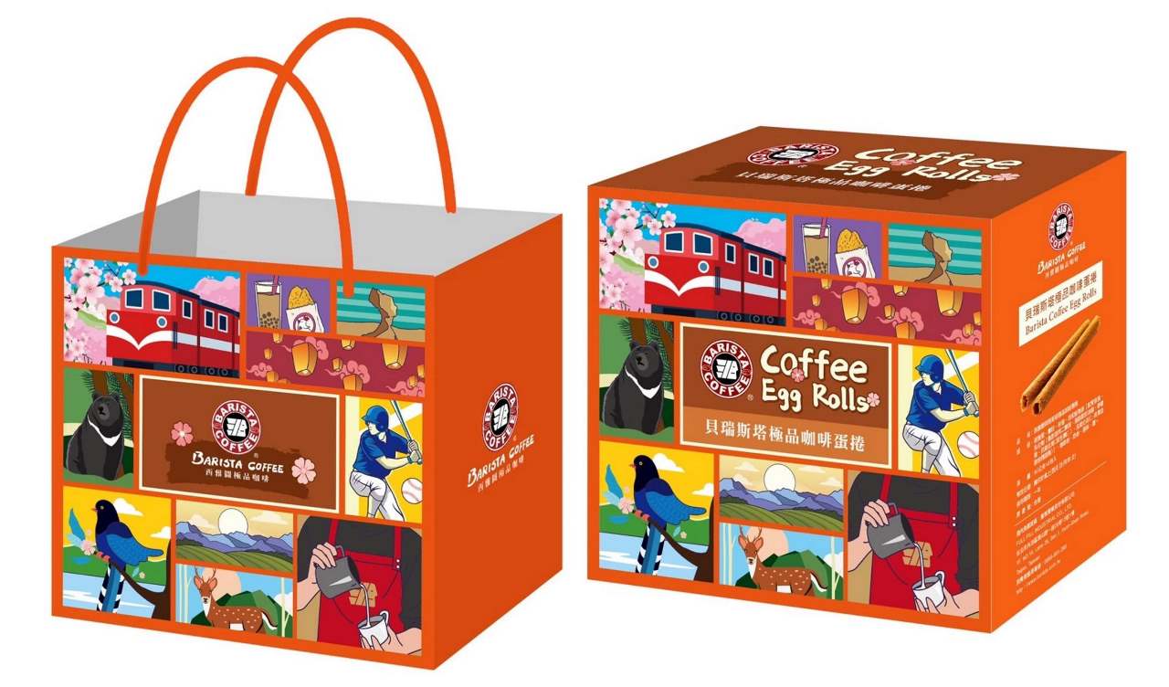 西雅圖 貝瑞斯塔極品咖啡蛋捲(5支x8包入/盒)