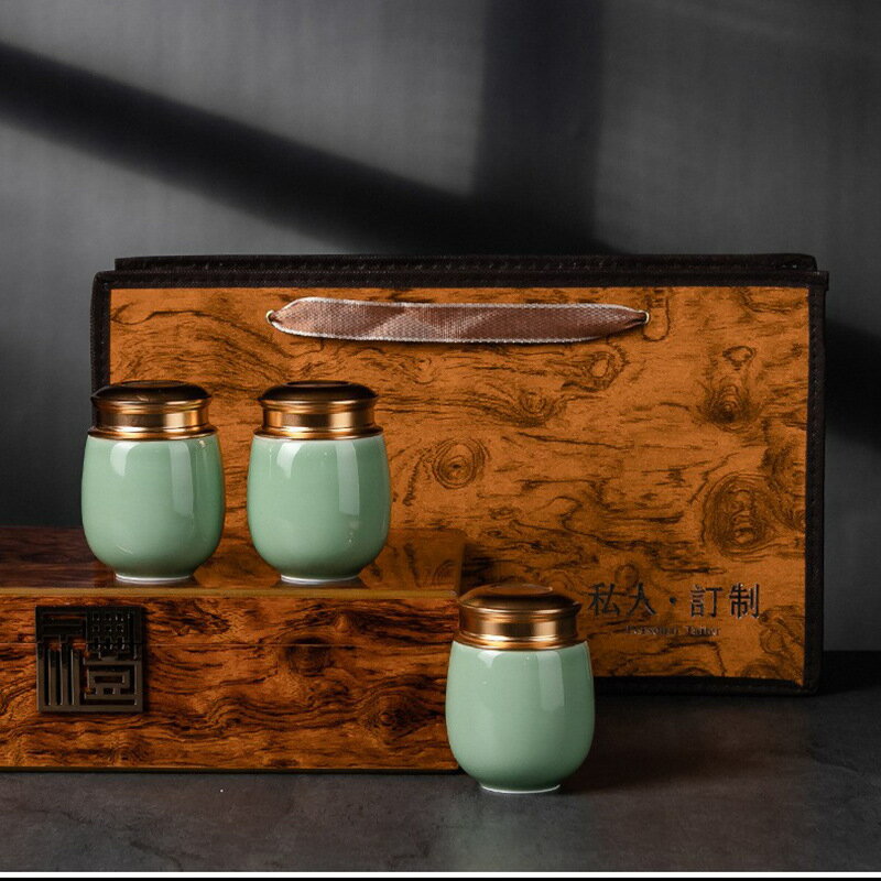 茶葉包裝盒空盒枸杞綠茶龍井黃金芽鐵皮石斛木盒小茶葉罐logo禮品