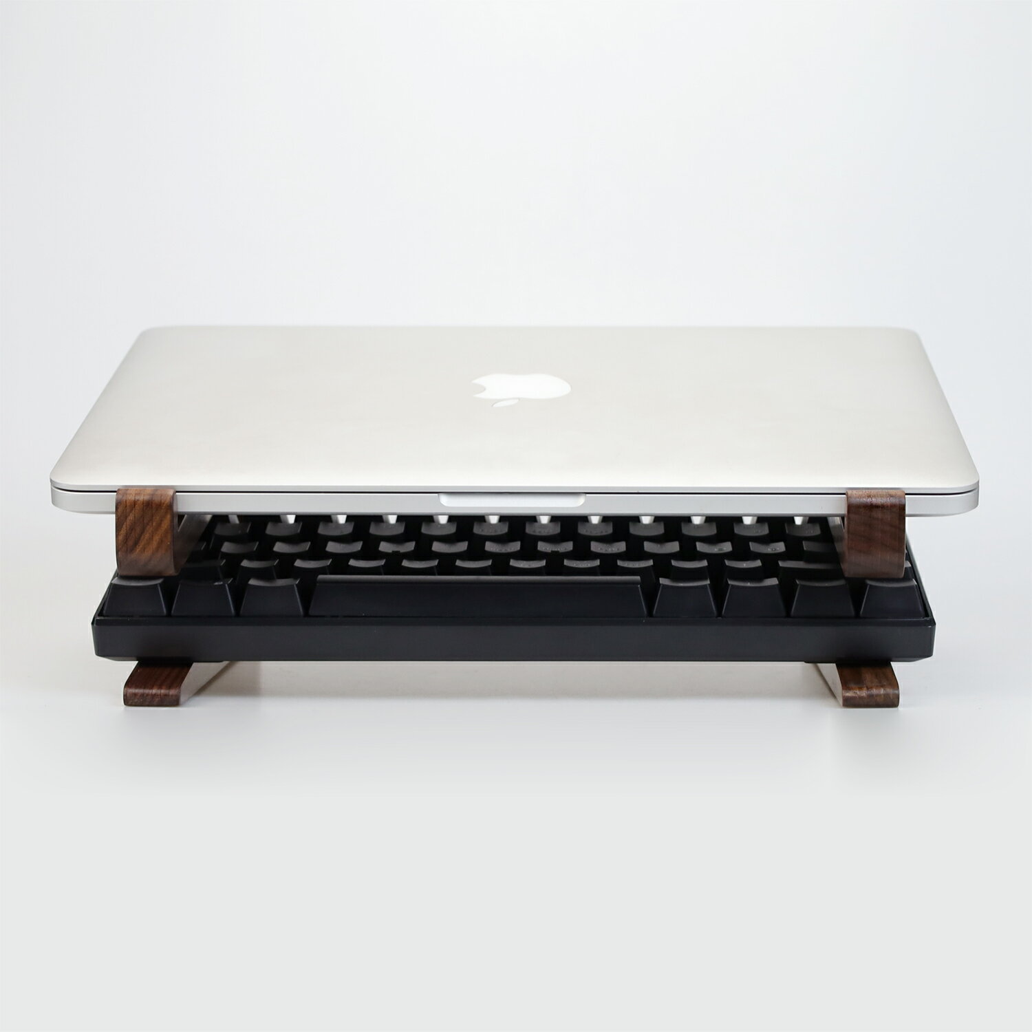 戰蛛胡桃木Mac配件果Macbook Air Pro蘋本支架妙控鍵盤託底座收納