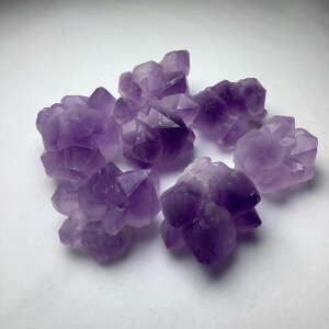 天然紫水晶簇花瓣碎石單尖骨干原石標本礦物晶體裝修裝飾魚缸花盆