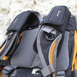 【減震肩腰帶墊-雙層款-30*8.5cm-厚10mm-2個/組】SBR潛水料改善背負舒適性 背包減震肩帶墊/腰帶墊 加厚保護腰墊肩墊-76012