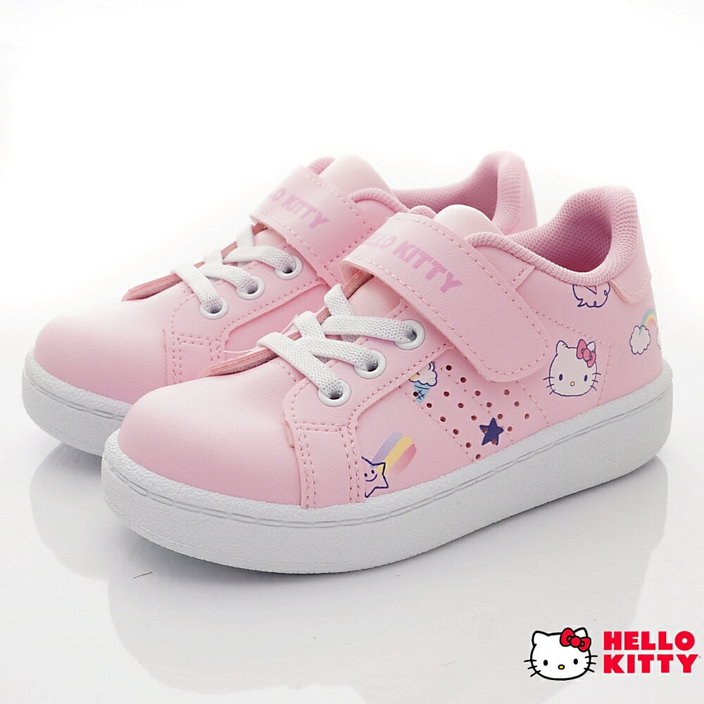 卡通-Hello Kitty流行典雅板鞋休閒運動款-722107粉(中小童段)