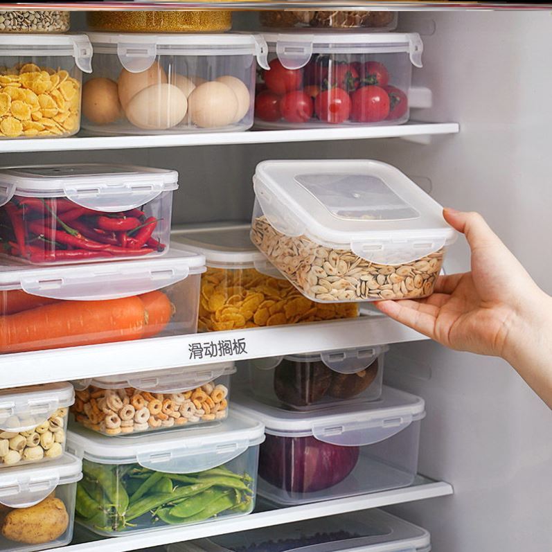 真空保鮮盒食品級可微波加熱冰箱食物收納塑料密封透明便當盒飯盒