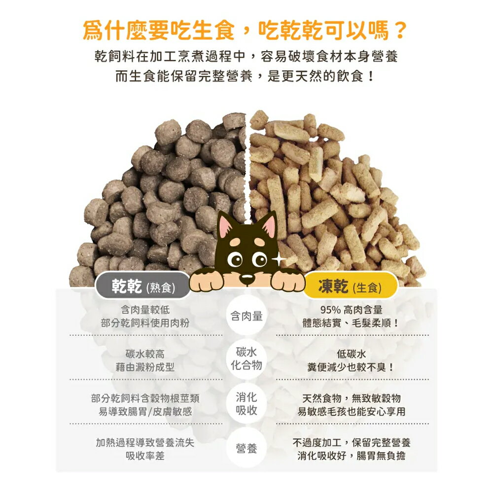 汪喵星球【狗狗冷凍乾燥生食餐】80g /500g 凍乾 狗主食 95%肉含量 凍乾生食餐 營養吃 方便餵 生食也能常溫保存 3 汪喵星球【狗狗冷凍乾燥生食餐】80g /500g 凍乾 狗主食 95%肉含量 凍乾生食餐 營養吃 方便餵 生食也能常溫保存 3