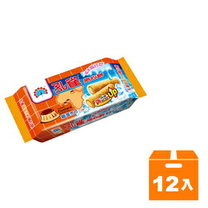 孔雀 捲心餅-雞蛋布丁 63g(12入)/箱【康鄰超市】