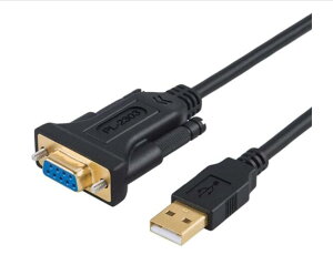 [3美國直購] CableCreation CD0489 USB 2.0 公 轉 RS232 DB9 母 轉接線 2米 帶 PL2303 芯片 B0769DVQM1