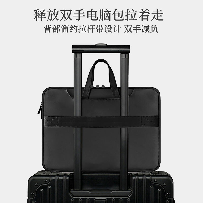 CEEHUAN簡約膝上型電腦包適用蘋果macbookair聯想小新14寸防水手提包拯救者電腦包惠普華碩16寸pro遊戲電腦包