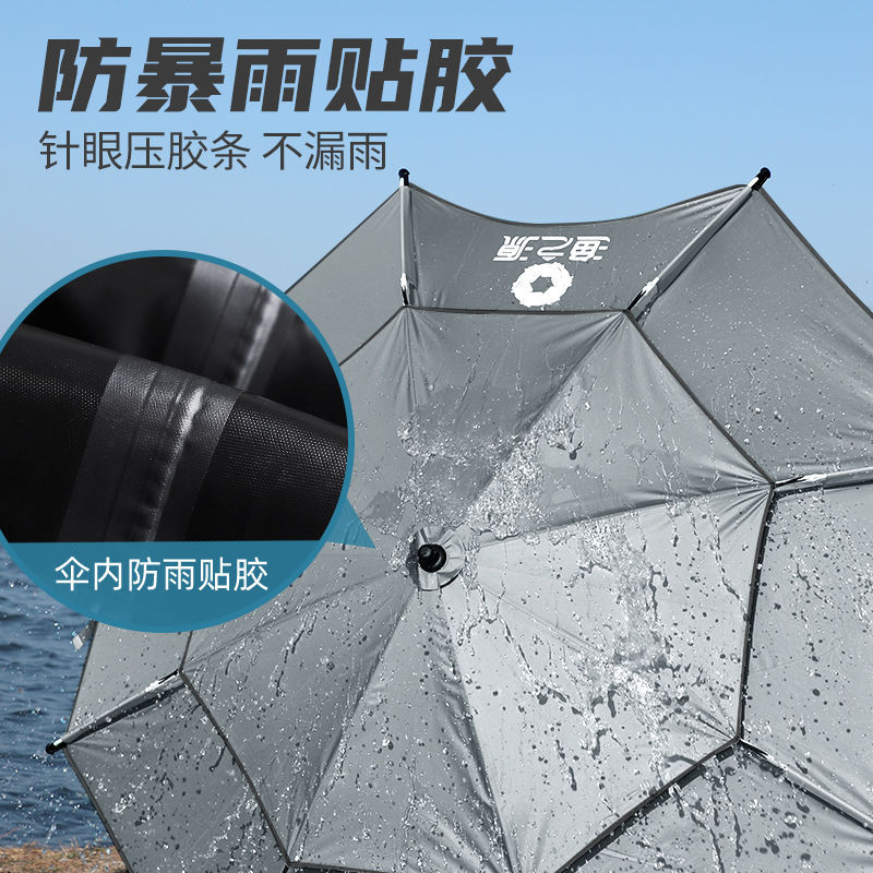 萬向釣傘防雨遮陽傘釣魚傘多功能折疊大傘面垂釣傘