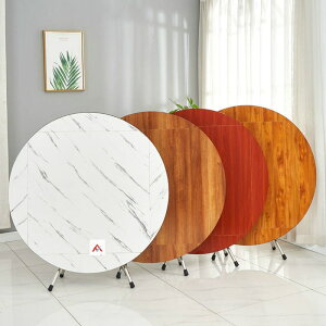 餐桌 圓形折疊餐桌正方形桌實木可吃飯桌大圓桌小戶型家用折疊飯桌