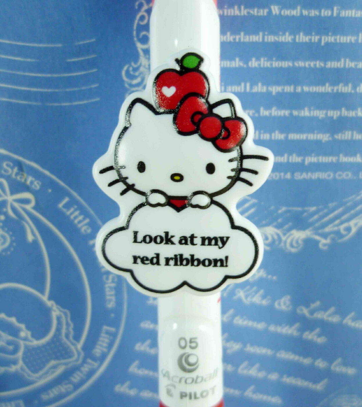 【震撼精品百貨】Hello Kitty 凱蒂貓 KITTY原子筆-雲朵圖案-紅色 震撼日式精品百貨