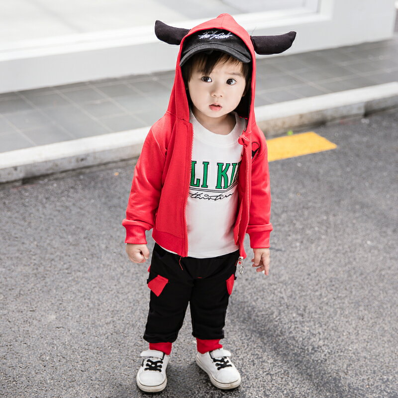 童裝男童秋裝新款套裝兒童韓版寶寶春秋季帥氣運動三件套潮衣 6