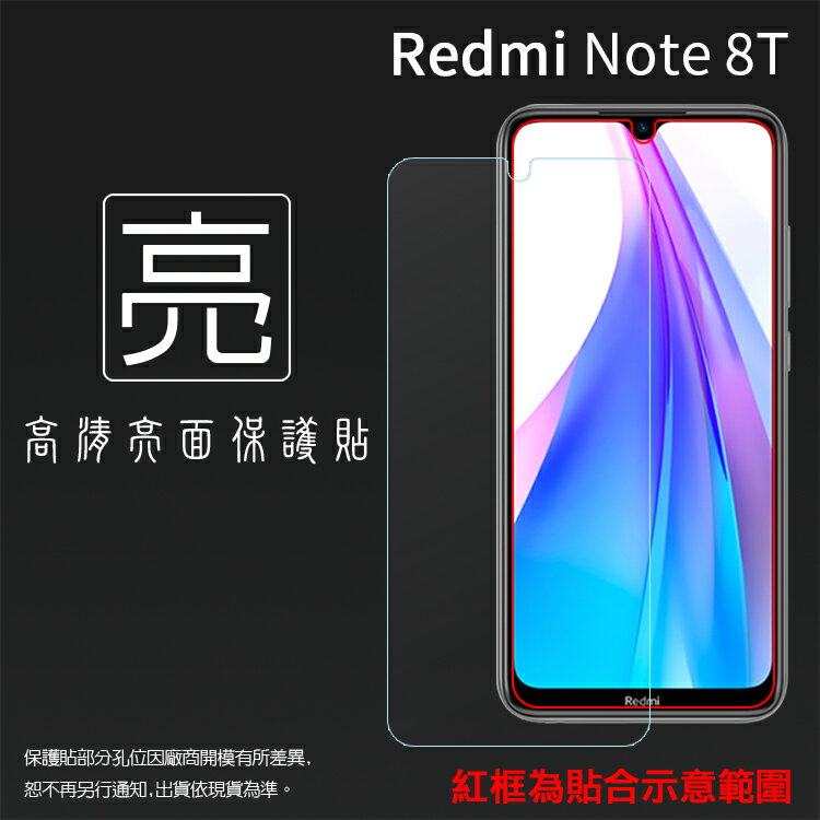 亮面螢幕保護貼 MI 小米 Redmi 紅米 Note 8T M1908C3XG 保護貼 軟性 高清 亮貼 亮面貼 保護膜 手機膜