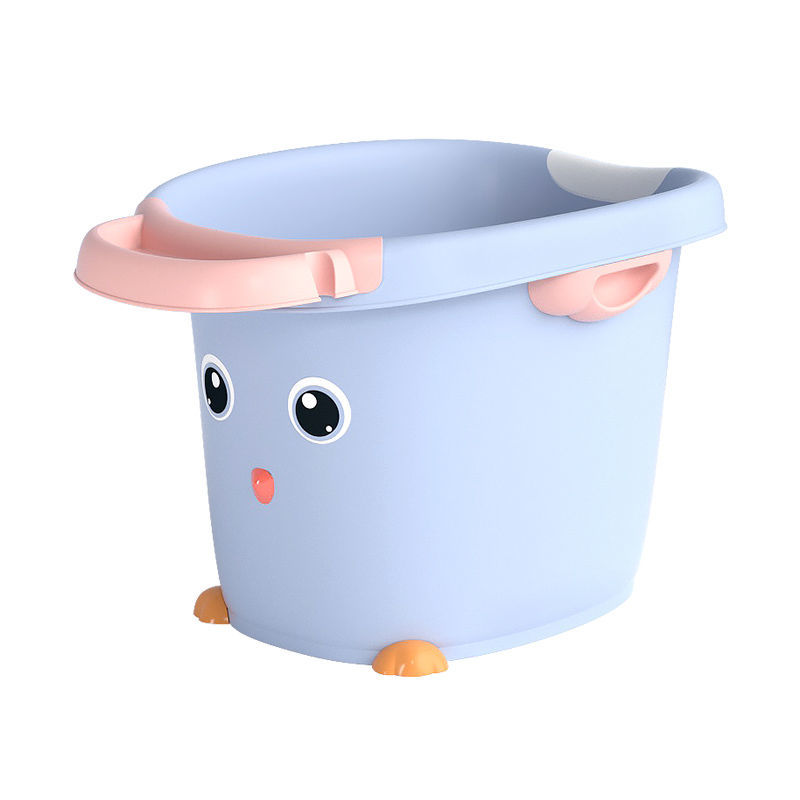 兒童洗澡桶可坐體寶寶泡澡桶 冬天折疊式浴盆遊泳桶加厚大號