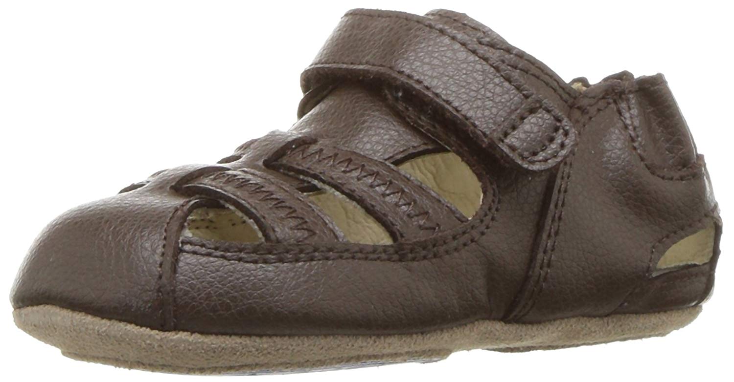 UPC 065810000060 product image for Robeez Boys' Sandal - Mini Shoez, New Brown, Size 3-6 Months M Us Infant | upcitemdb.com