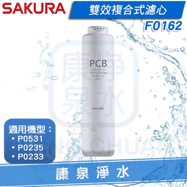 SAKURA 櫻花 F0162 雙效複合式濾心 (適用P0233A/P0235A/P0531)