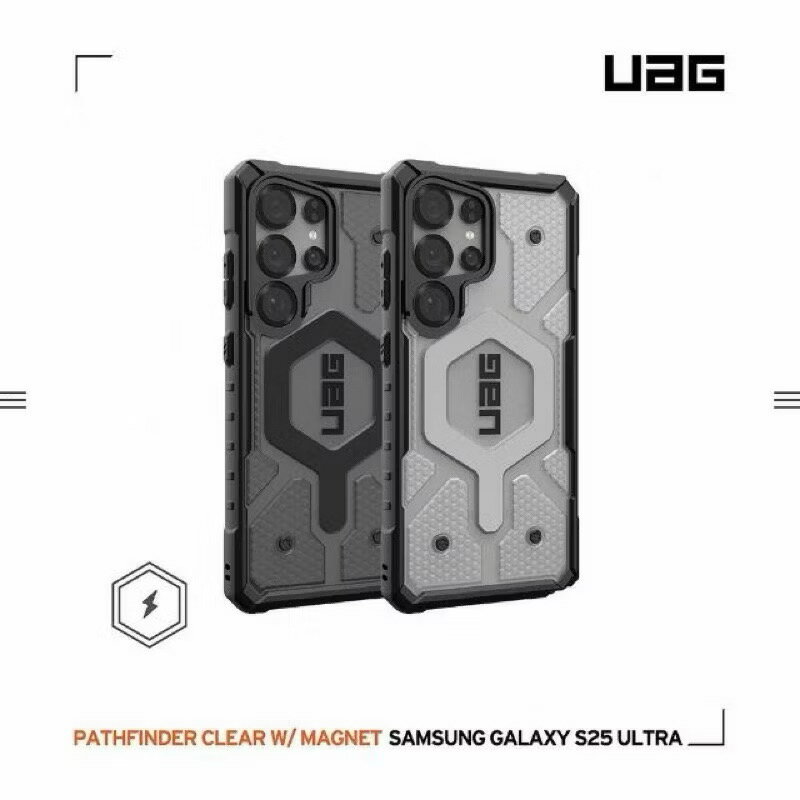 UAG Galaxy S25 Ultra 磁吸耐衝擊經典保護殼-透色款(支援MagSafe及無線充電)