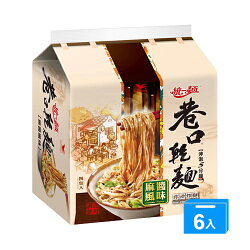 統一巷口乾麵麻醬風味100G*4*6【愛買】